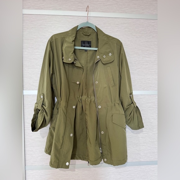 Sanctuary Jackets & Blazers - SANCTUARY ARMY GREEN RAIN COAT SIZE SMALL